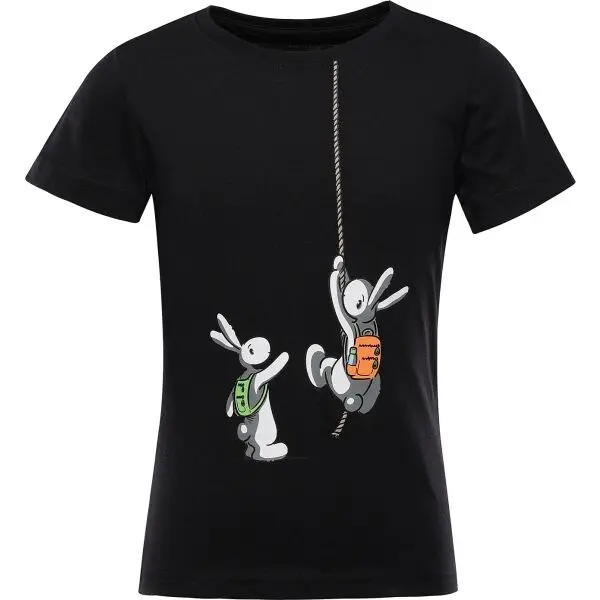 ALPINE PRO ALPINE PRO DREQO Детска тениска, черно, размер 104-110