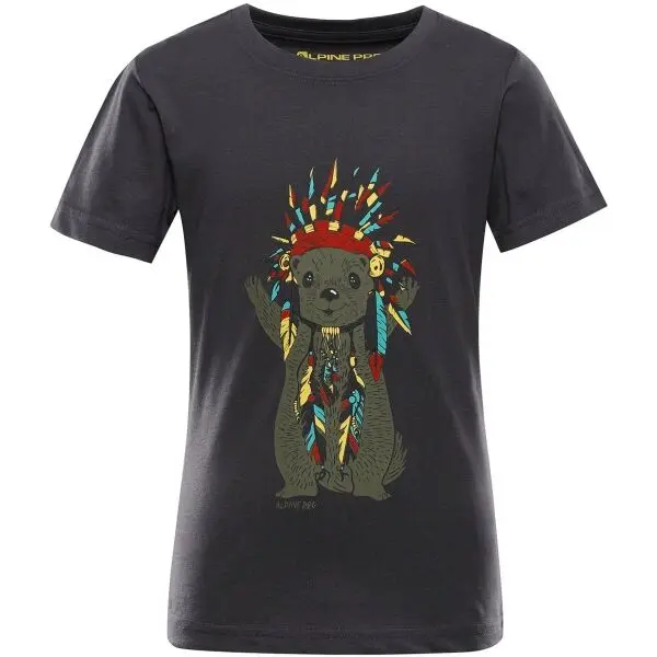 ALPINE PRO ALPINE PRO ECOMO 3 Детска тениска, черно, размер 92-98