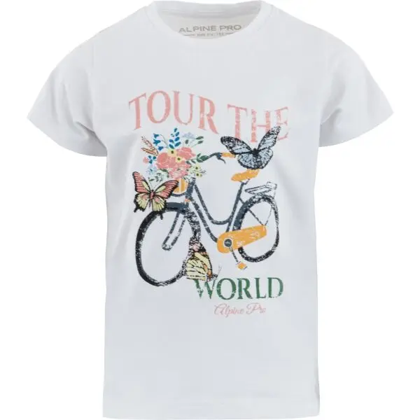 ALPINE PRO ALPINE PRO EGINO Детска тениска, бяло, размер 116-122