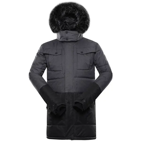 ALPINE PRO ALPINE PRO EGYP Мъжко зимно яке, тъмносиво, размер 4XL
