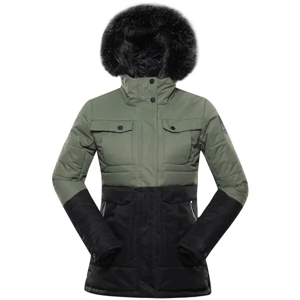 ALPINE PRO ALPINE PRO EGYPA Дамско зимно яке, тъмнозелено, размер