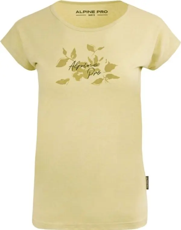 ALPINE PRO ALPINE PRO ELFA Дамска тениска, светло-зелено, размер
