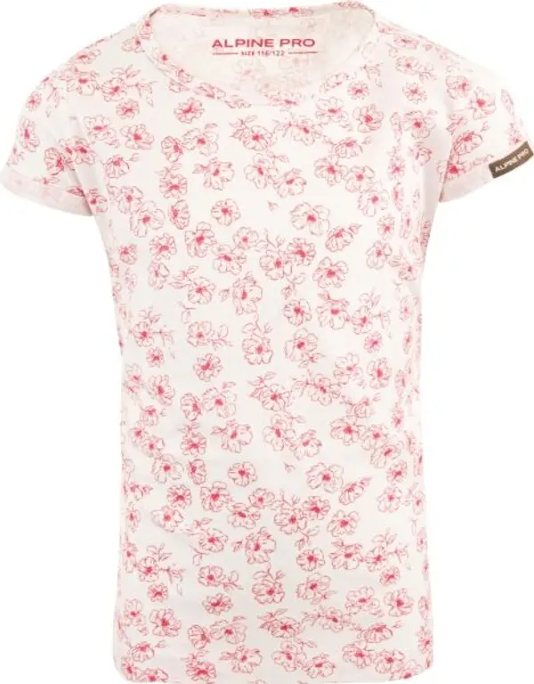 ALPINE PRO ALPINE PRO ELITO Тениска за момичета, розово, размер 104-110