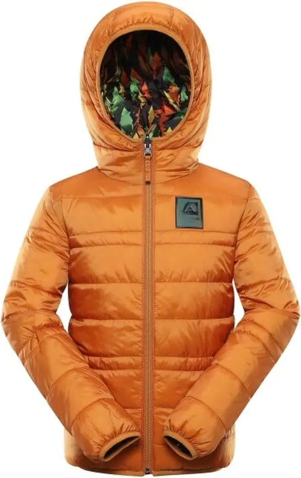 ALPINE PRO ALPINE PRO EROMO Детско зимно двулицево яке, оранжево, размер 164-170
