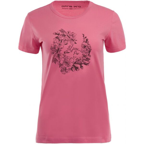 ALPINE PRO ALPINE PRO FALLONA Дамска тениска, розово, размер