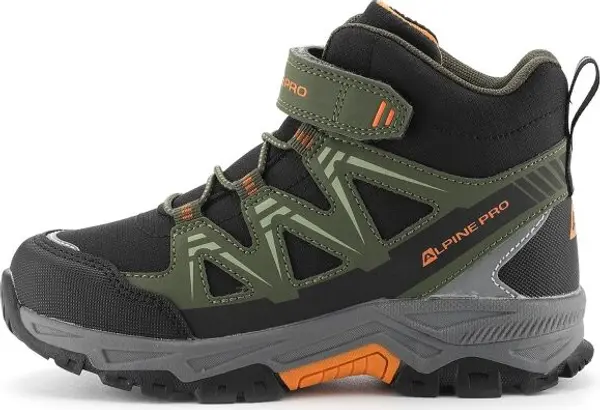 ALPINE PRO ALPINE PRO GRAZO Детски туристически обувки, khaki, размер