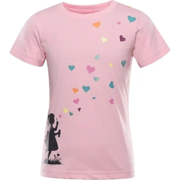 ALPINE PRO ALPINE PRO GRITO Момичешка тениска, розово, размер 140-146