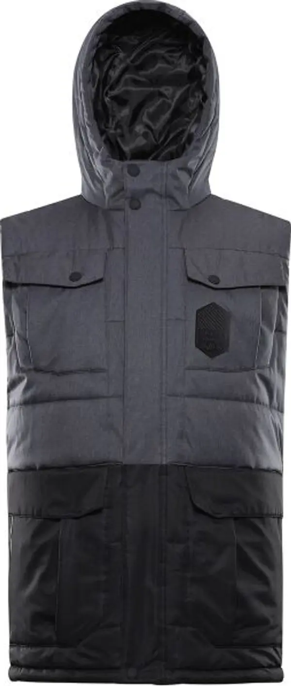 ALPINE PRO ALPINE PRO HARD Мъжки подплатен елек, сиво, размер