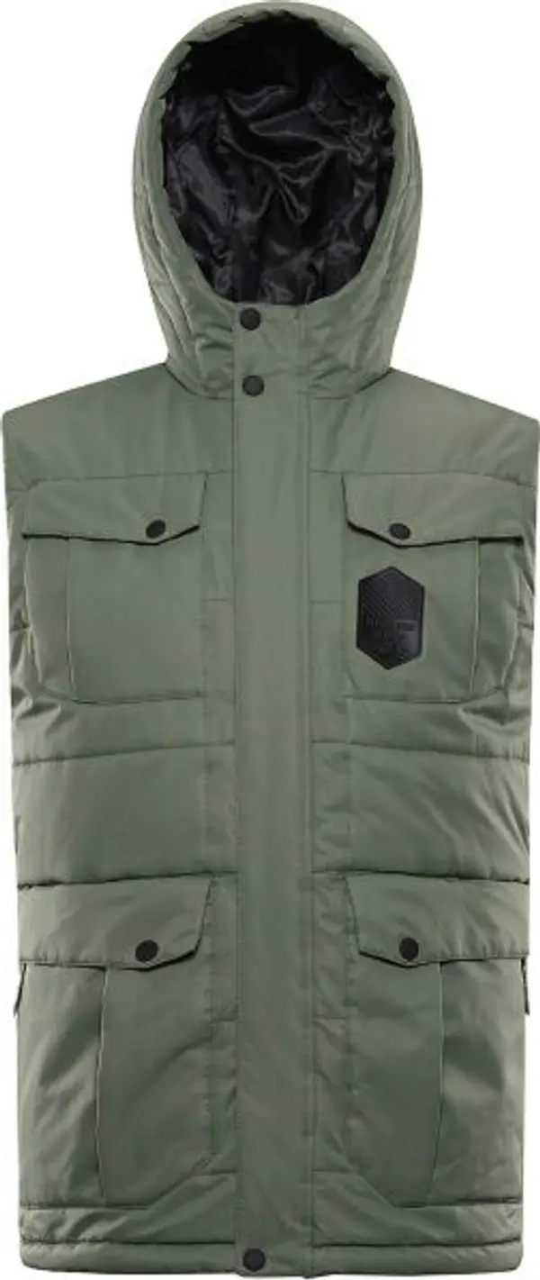 ALPINE PRO ALPINE PRO HARD Мъжки подплатен елек, тъмнозелено, размер