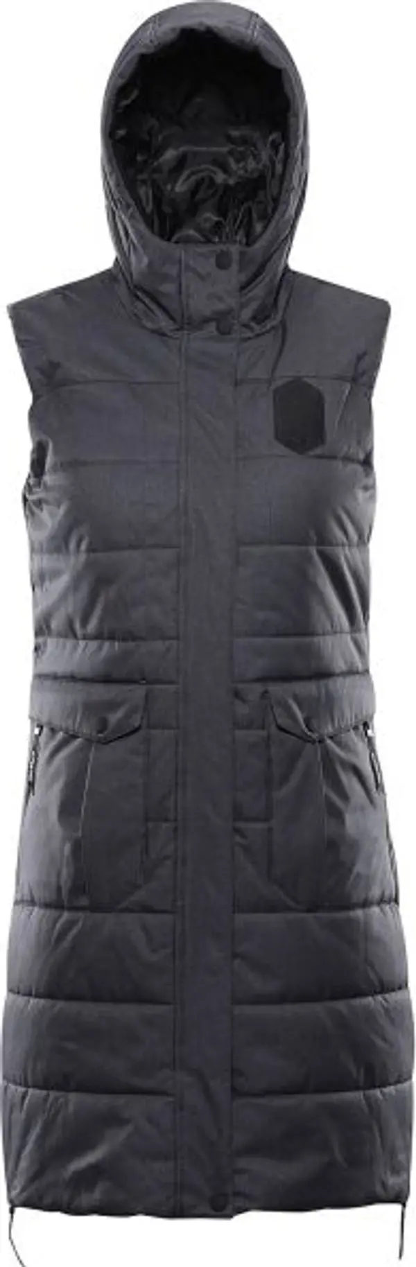 ALPINE PRO ALPINE PRO HARDA Дамско подплатено елече, тъмносиво, размер