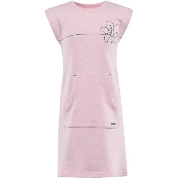 ALPINE PRO ALPINE PRO HUDERO Детска лятна рокля, розово, размер 164-170