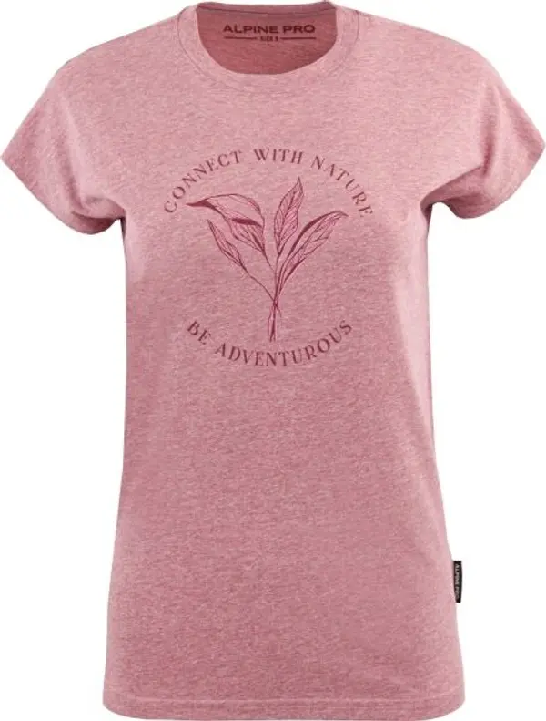 ALPINE PRO ALPINE PRO ISEBA Дамска тениска, розово, размер