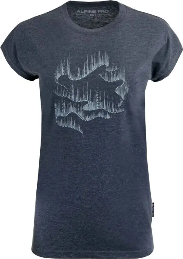 ALPINE PRO ALPINE PRO ISEBA PRINT Дамска тениска, тъмносин, размер