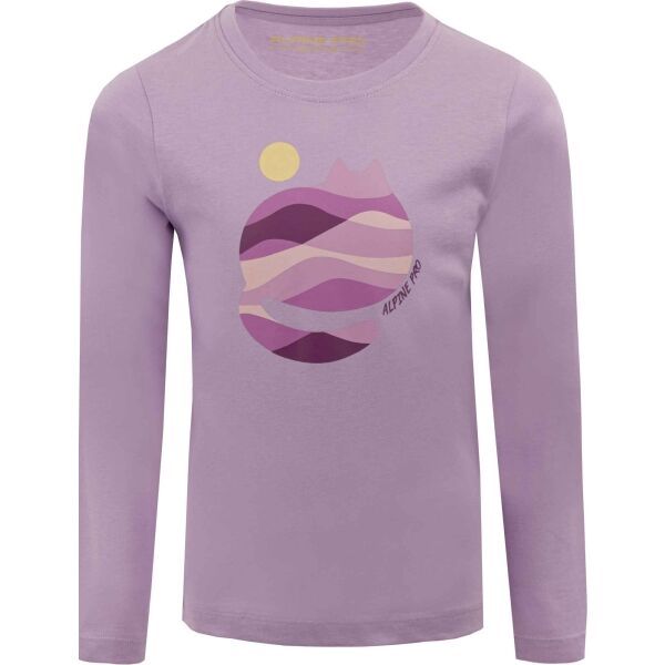 ALPINE PRO ALPINE PRO JURGO Момичешка  блуза с дълъг ръкав, лилаво, размер