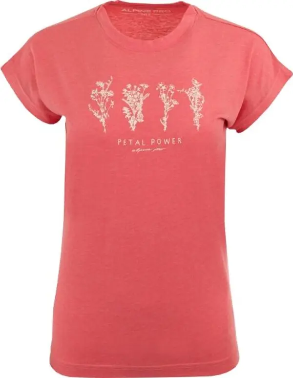 ALPINE PRO ALPINE PRO KILA Дамска тениска, цвят сьомга, размер