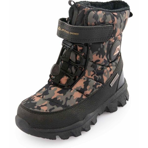 ALPINE PRO ALPINE PRO LANDO Детски затоплени обувки, черно, размер