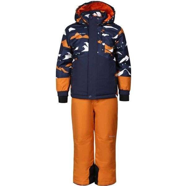 ALPINE PRO ALPINE PRO LARQO Детски ски комплект, оранжево, размер