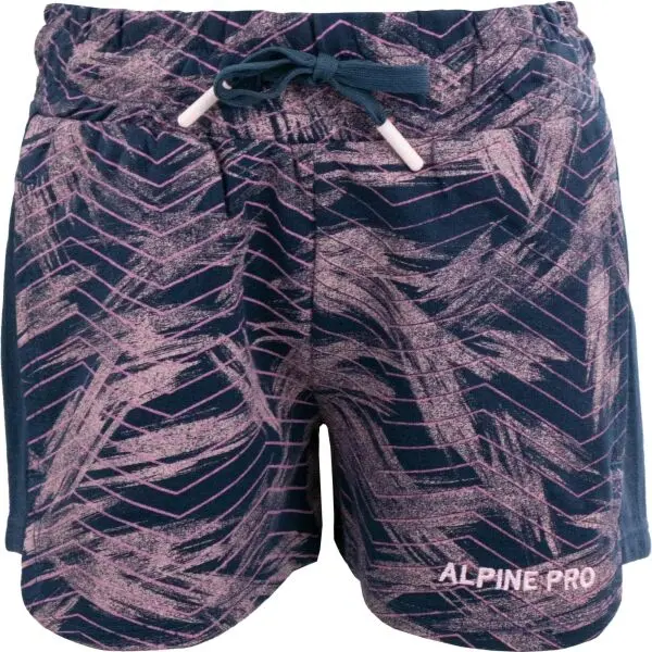 ALPINE PRO ALPINE PRO LEVO Момичешки шорти, тъмносин, размер 116-122