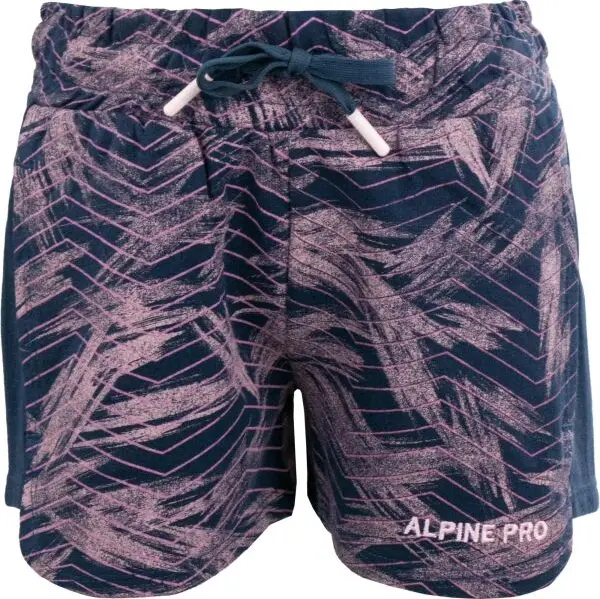 ALPINE PRO ALPINE PRO LEVO Момичешки шорти, тъмносин, размер 140-146