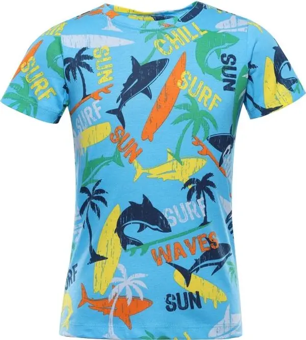 ALPINE PRO ALPINE PRO LOFINO Момчешка тениска, светлосиньо, размер 104-110