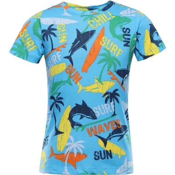 ALPINE PRO ALPINE PRO LOFINO Момчешка тениска, светлосиньо, размер 116-122