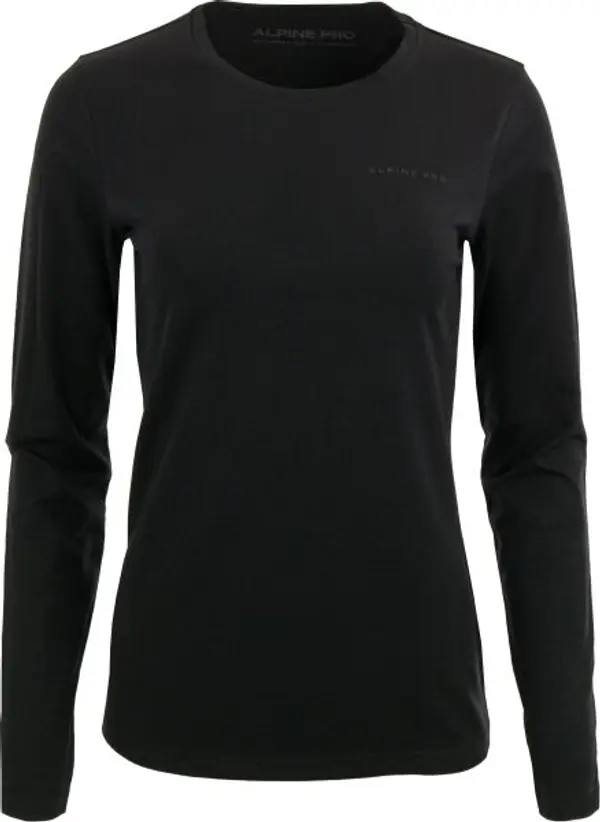 ALPINE PRO ALPINE PRO MEREA Дамска тениска с дълги ръкави, черно, размер