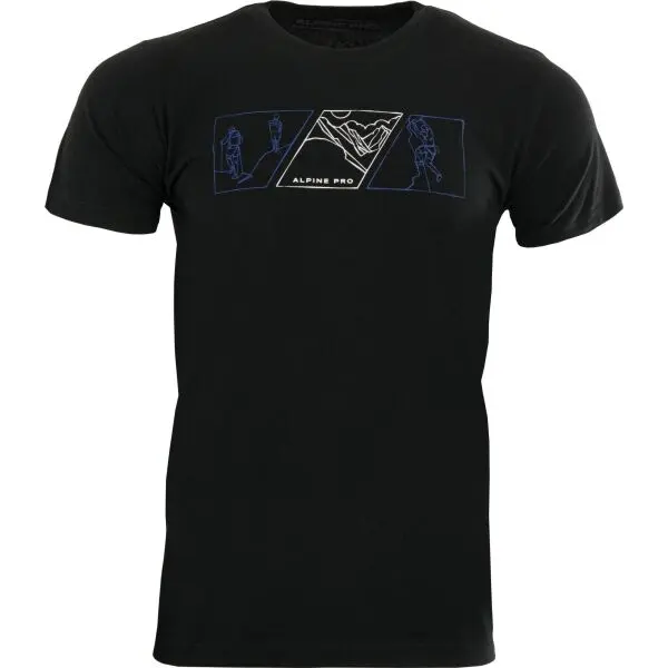ALPINE PRO ALPINE PRO MERES Мъжка тениска, черно, размер