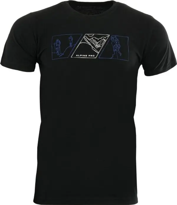 ALPINE PRO ALPINE PRO MERES Мъжка тениска, черно, размер