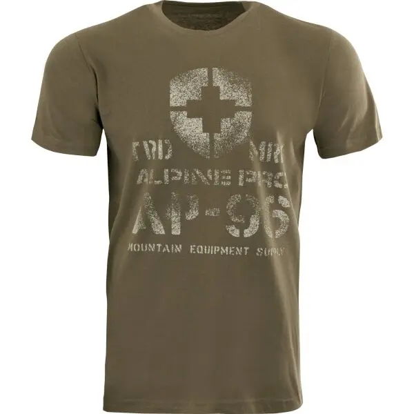 ALPINE PRO ALPINE PRO MERES Мъжка тениска, тъмнозелено, размер