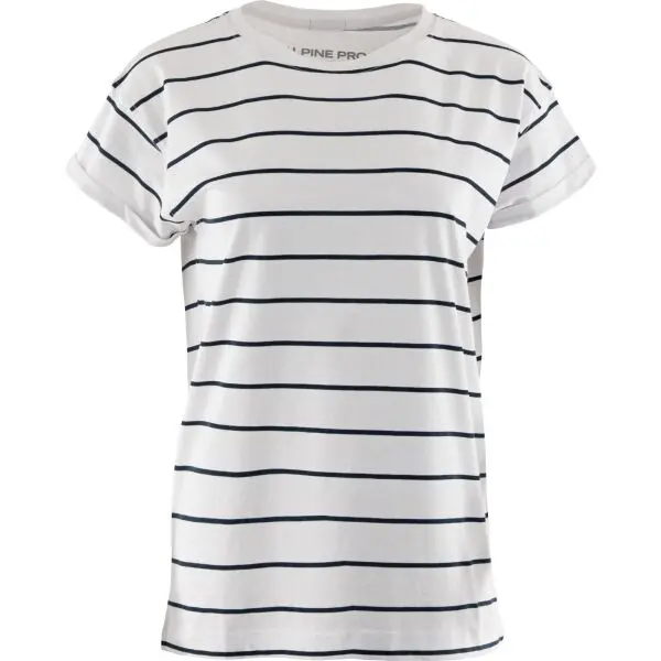 ALPINE PRO ALPINE PRO MEVA Дамска тениска, бяло, размер