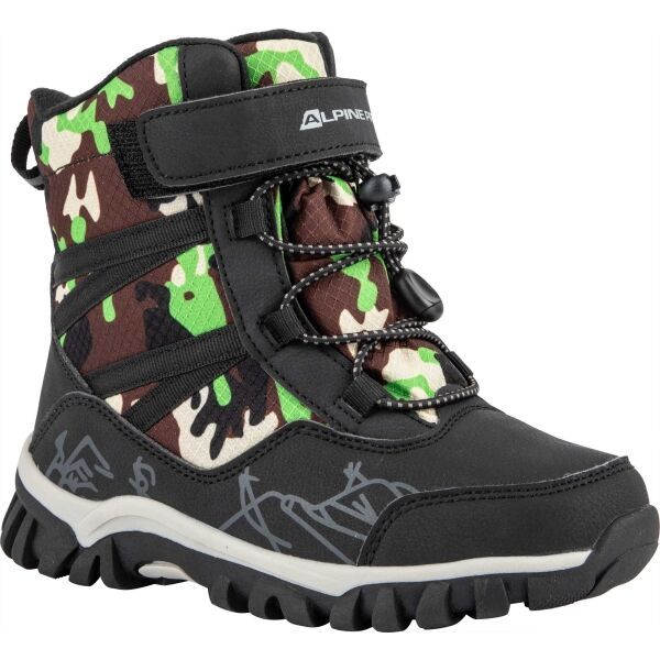 ALPINE PRO ALPINE PRO MIRELO Детски зимни обувки, черно, размер