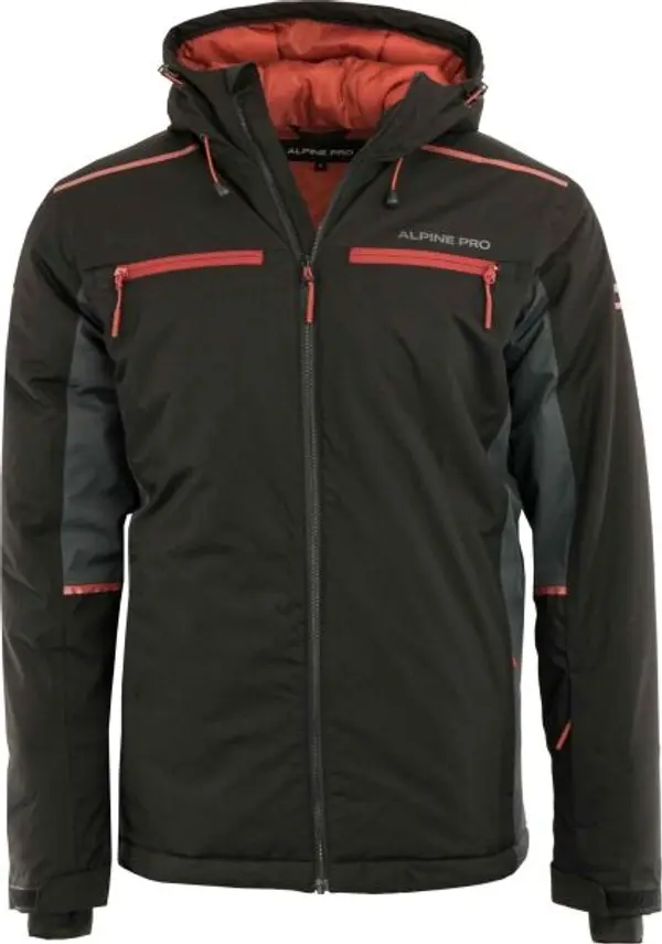 ALPINE PRO ALPINE PRO MOKER Мъжко скиорско яке, черно, размер
