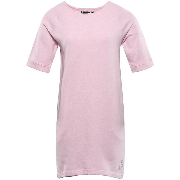 ALPINE PRO ALPINE PRO MOLEDA Дамска памучна рокля, розово, размер