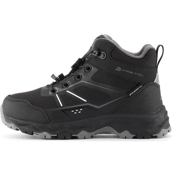 ALPINE PRO ALPINE PRO MOTENO Детски туристически обувки, черно, размер