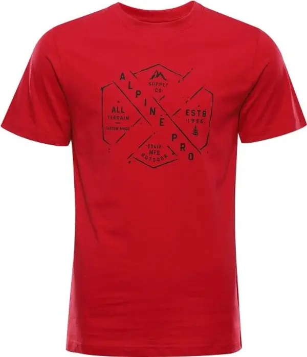 ALPINE PRO ALPINE PRO NESAD Мъжка тениска, червено, размер