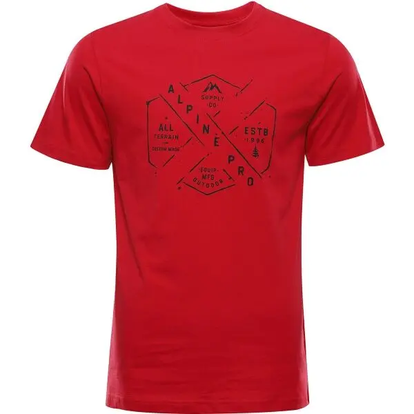 ALPINE PRO ALPINE PRO NESAD Мъжка тениска, червено, размер
