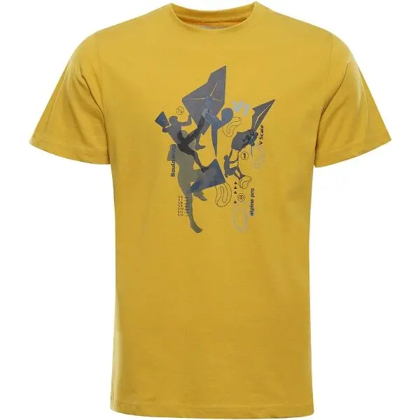 ALPINE PRO ALPINE PRO NESAD Мъжка тениска, жълто, размер