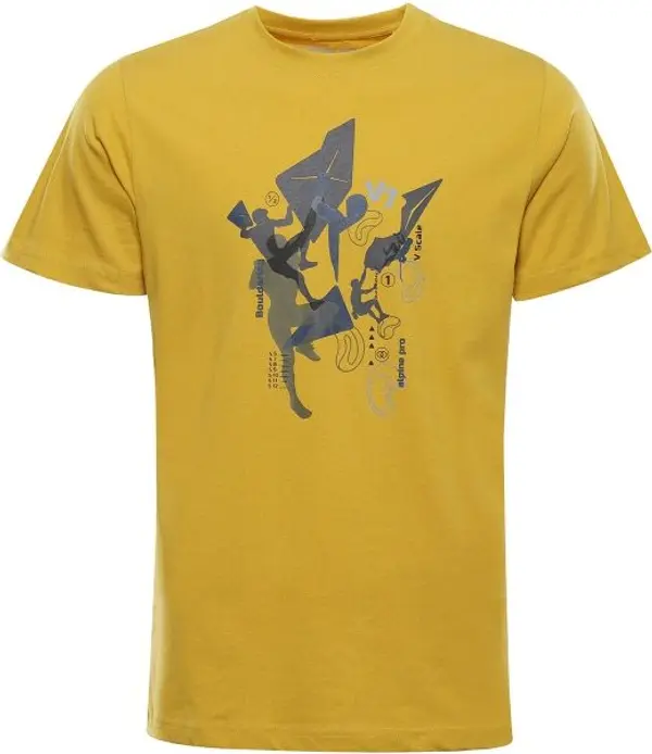 ALPINE PRO ALPINE PRO NESAD Мъжка тениска, жълто, размер
