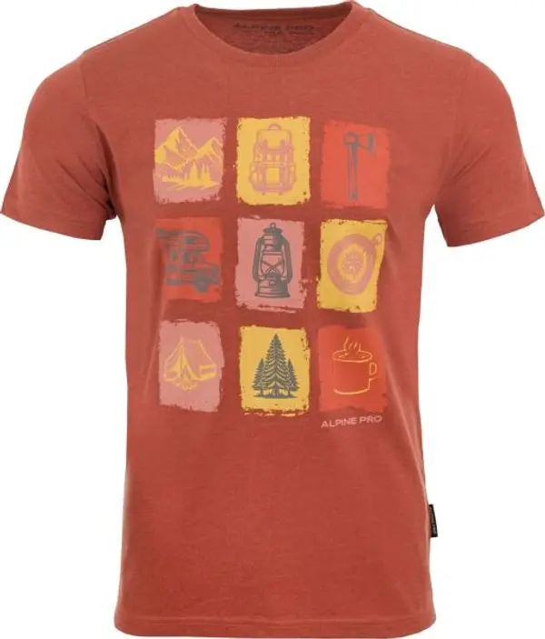 ALPINE PRO ALPINE PRO NEWEC Мъжка тениска, оранжево, размер