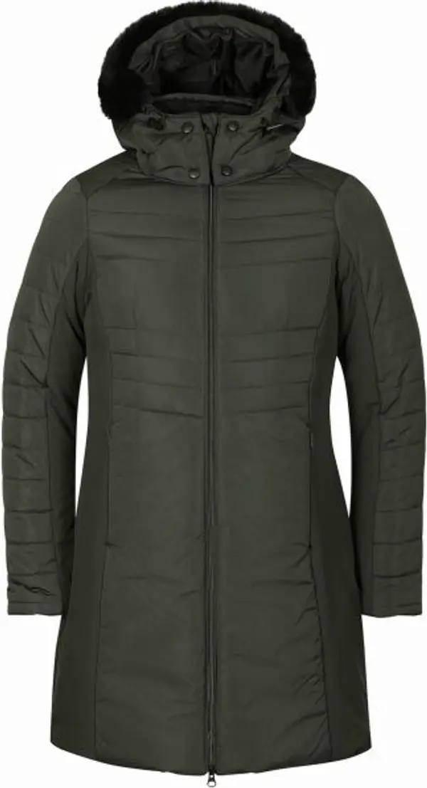 ALPINE PRO ALPINE PRO NORGA Дамско капитонирано палто, тъмнозелено, размер