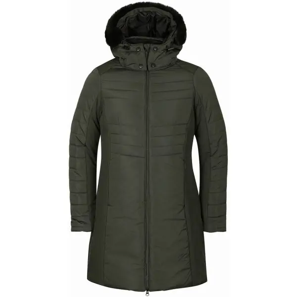 ALPINE PRO ALPINE PRO NORGA Дамско капитонирано палто, тъмнозелено, размер