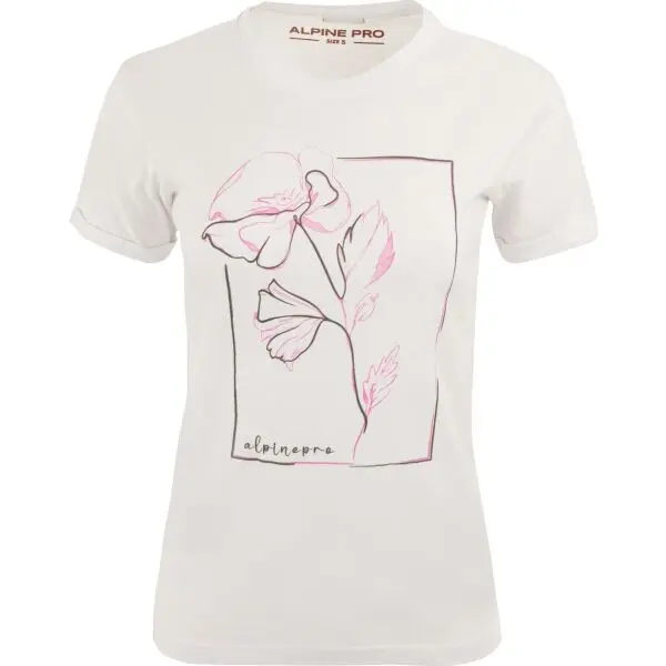 ALPINE PRO ALPINE PRO NUNA Дамска тениска, бяло, размер