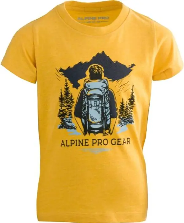 ALPINE PRO ALPINE PRO NUPO Детска тениска, жълто, размер 104-110