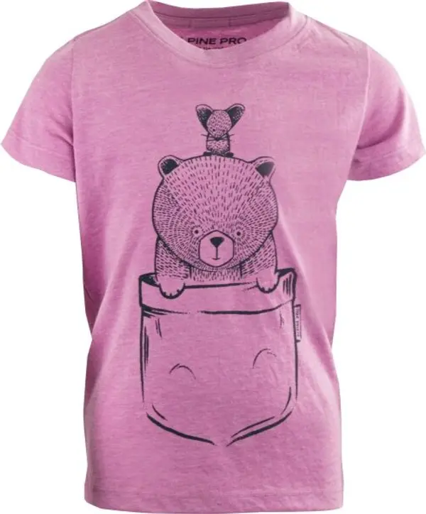ALPINE PRO ALPINE PRO NUPO Тениска за момичета, лилаво, размер 104-110