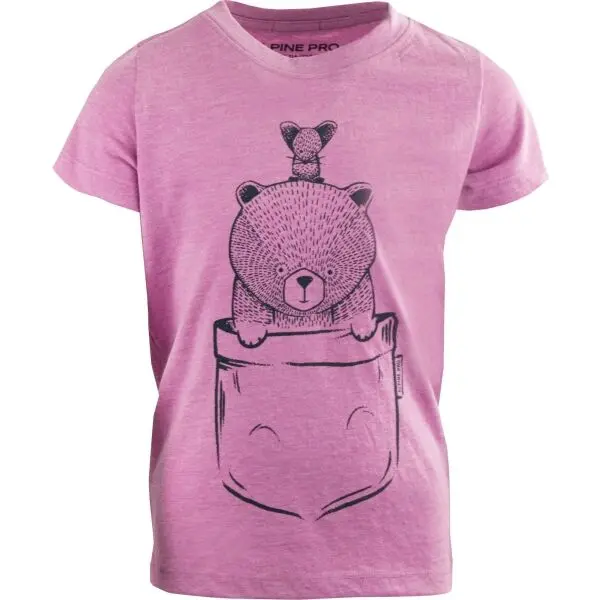 ALPINE PRO ALPINE PRO NUPO Тениска за момичета, лилаво, размер 116-122