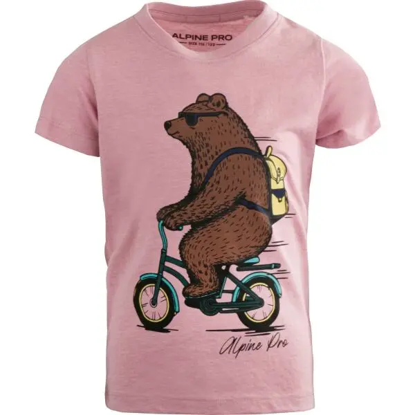 ALPINE PRO ALPINE PRO NUPO Тениска за момичета, розово, размер 116-122