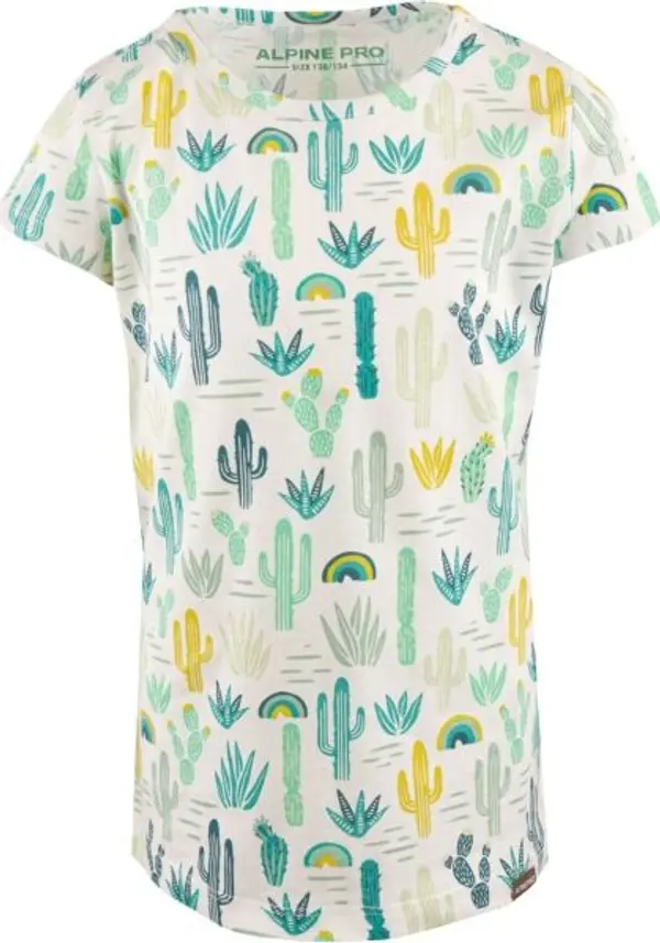 ALPINE PRO ALPINE PRO NUTELO Тениска за момичета, бяло, размер