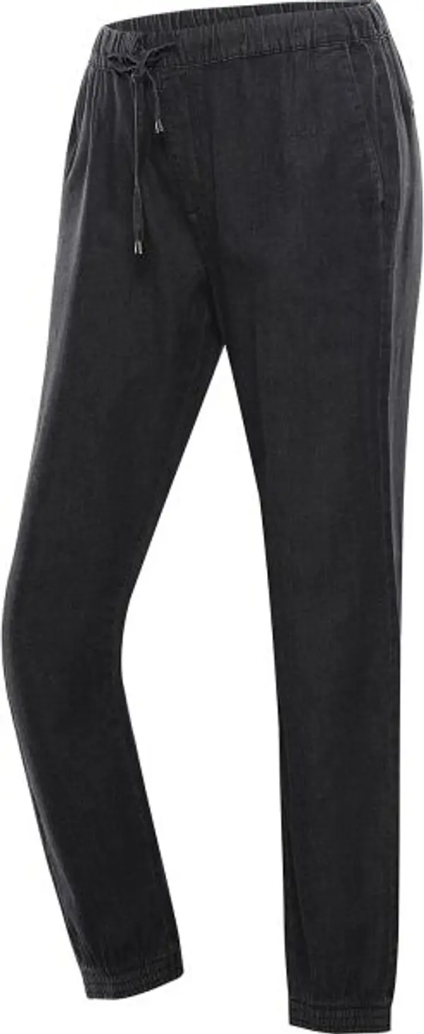 ALPINE PRO ALPINE PRO ODERA Дамски туристически панталони, черно, размер