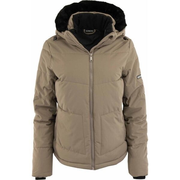 ALPINE PRO ALPINE PRO OKEWA Дамско зимно яке, кафяво, размер