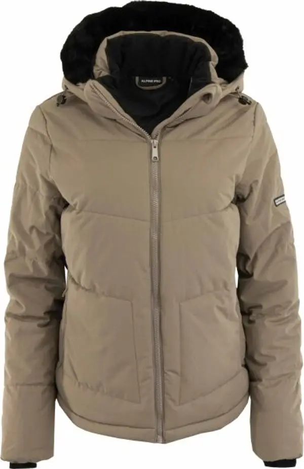 ALPINE PRO ALPINE PRO OKEWA Дамско зимно яке, кафяво, размер